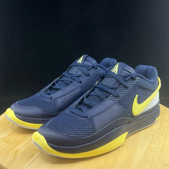 Nike Ja 1 Mens Sz 8.5 Shoes Midnight Blue Basketball FQ4796-402 Sneaker Athletic - Picture 2 of 9